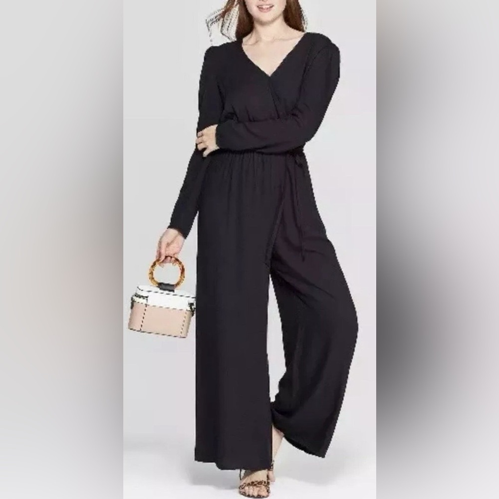 Black Long Sleeved Jumpsuit